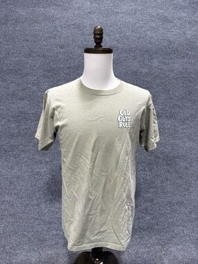 Old Guys Rule Shirt Mens Medium Green Golf Graphic Funny Humor T-Shirt